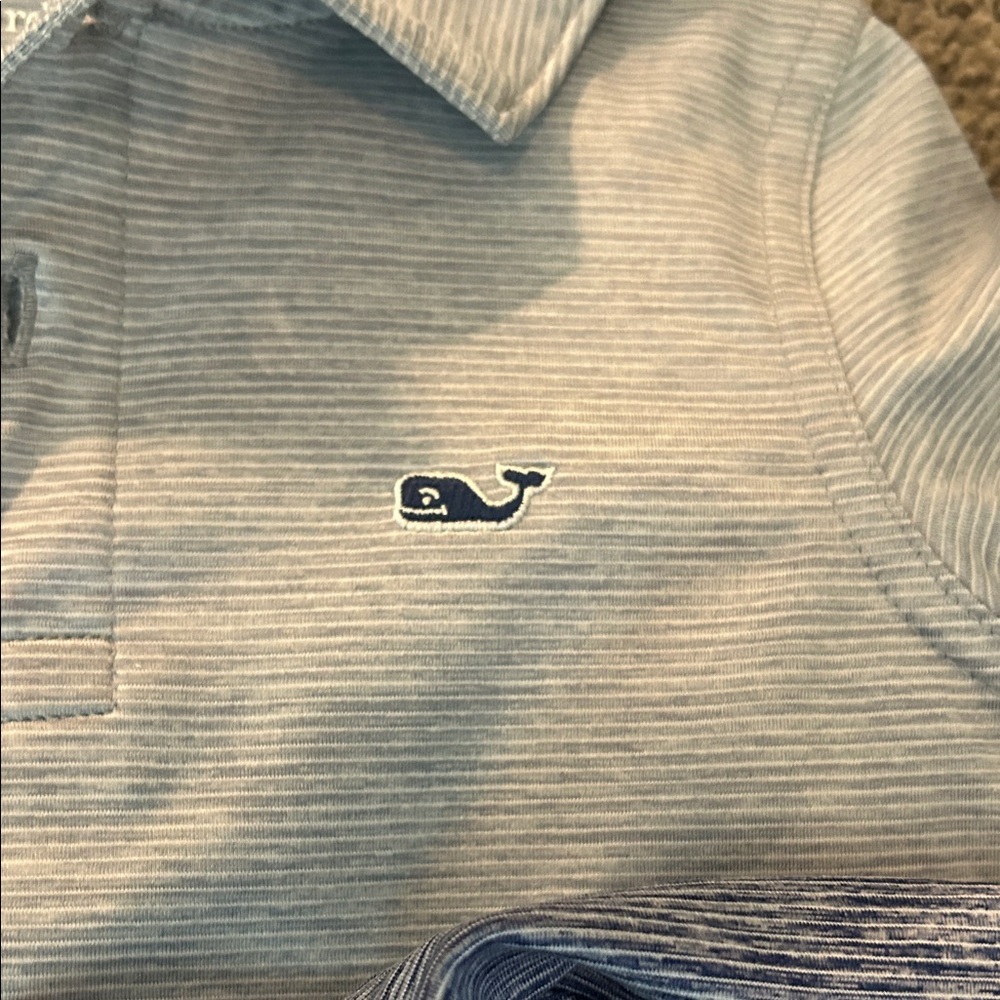Vineyard Vines Boys Polo Set - Light Gray & Heather Blue - Picture 5 of 5